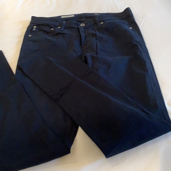 AG THE STILT CIGARETTE LEG JEANS IN SOFT PIMA COTTON COLOR DARK NAVY BLUE - Picture 9 of 16